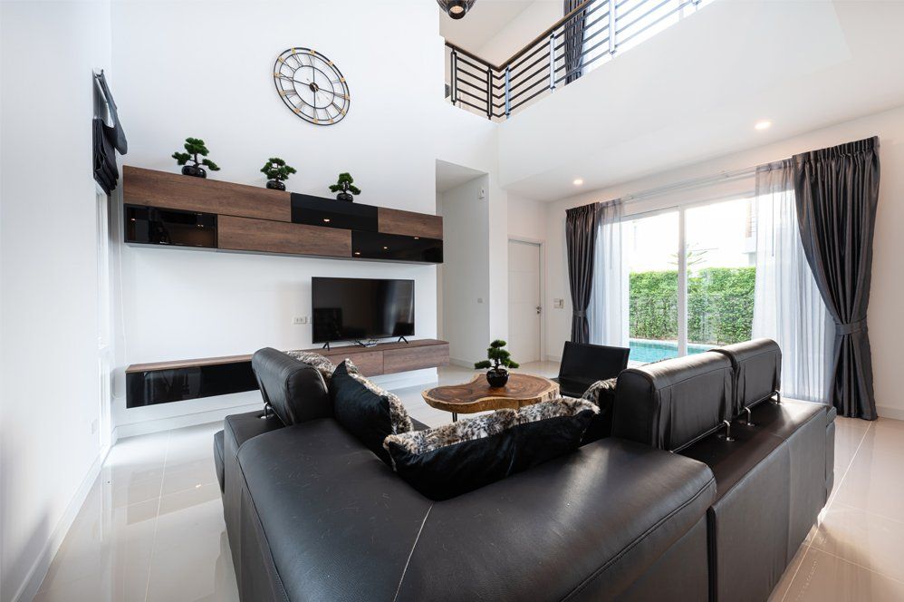 black couch