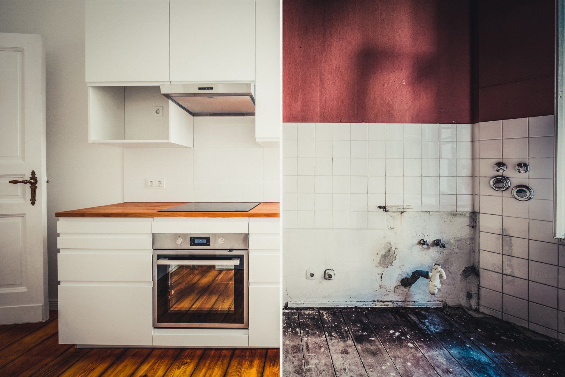 Built-in Kitchen Before and After — Benton, KY — Premier Disaster Restoration Built-in Kitchen Before and After — Benton, KY — Premier Disaster Restoration