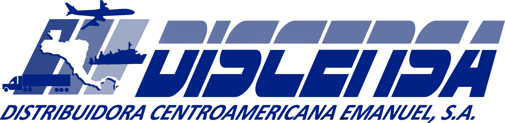 A logo for a company called distribuidora centroamericana emanuel s.a.