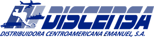 A logo for a company called distribuidora centroamericana emanuel s.a.