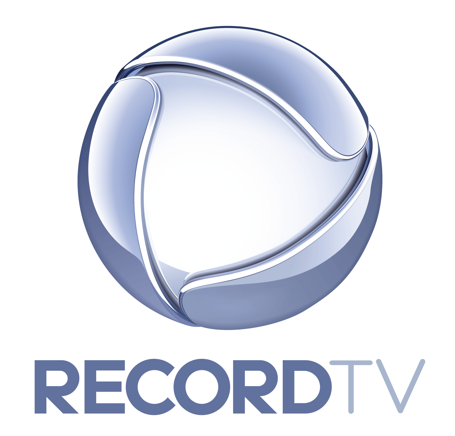 Logotipo da RecordTV com um emblema circular azul e a marca denominativa abaixo.