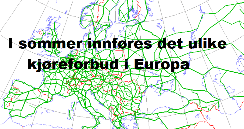 kjøreforbud i europa