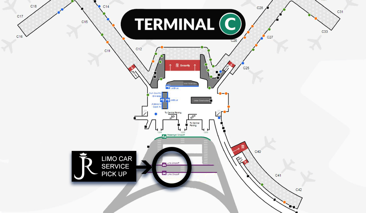 JR Limo Car Service Boston Logan Pick Up Terminal A