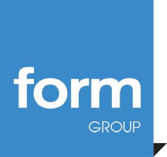 The form group logo is blue and white on a white background.