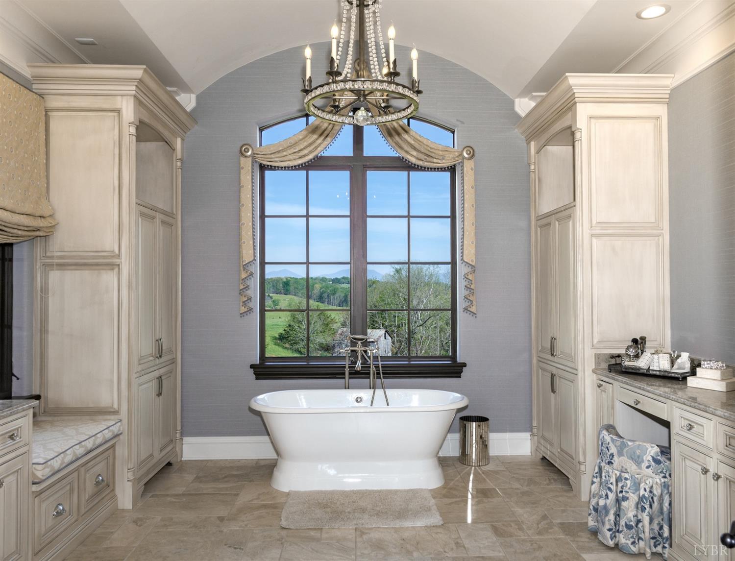 Custom Bathroom Lighting — Cabinets Inside the Bathroom in Lynchbrug, VA