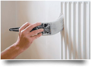 Painting a radiator