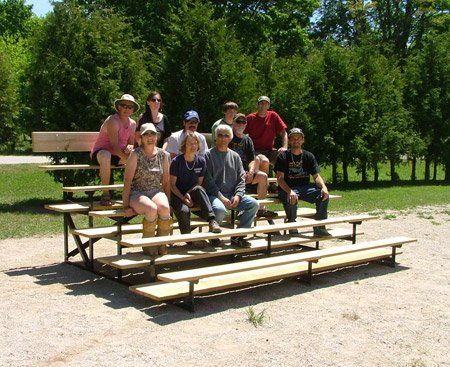 Eugenia Community Park bleachers.