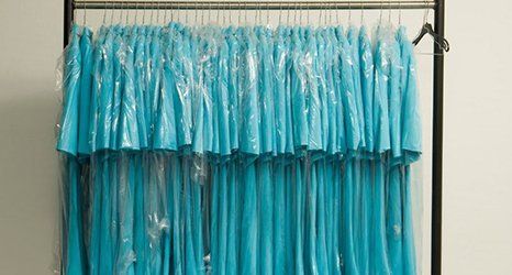 Clothes on a hanger