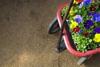Flowers in Wagon - Flower Decoration in Springfield, IL Flowers in Wagon - Flower Decoration in Springfield, IL