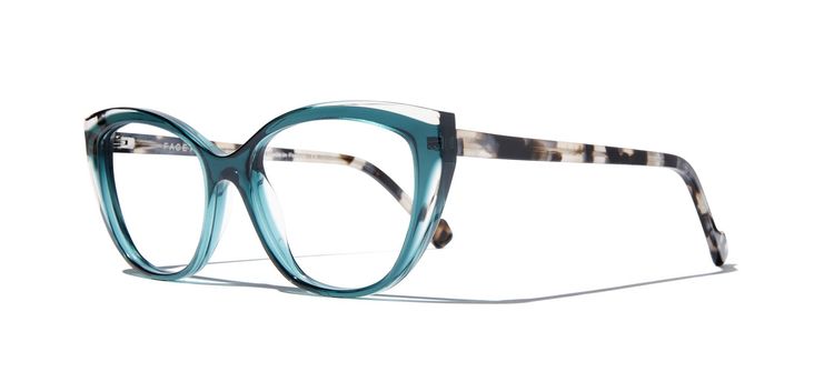Pair of green Face a Face glasses
