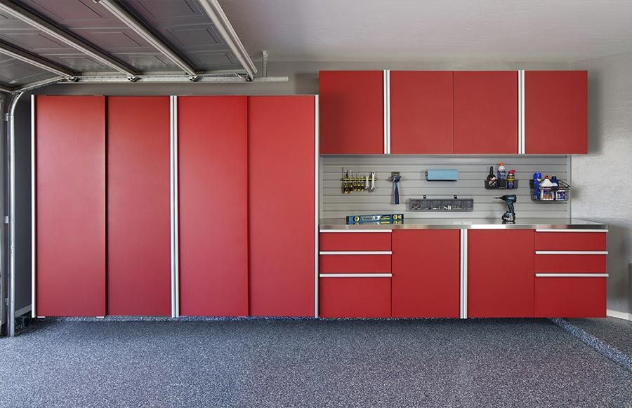 Custom garage storage cabinets