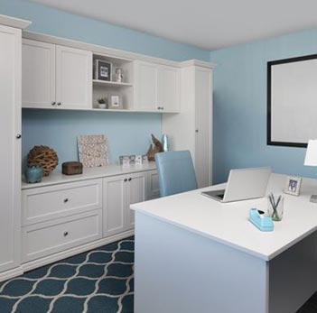 Custom Home Office Cabinet System