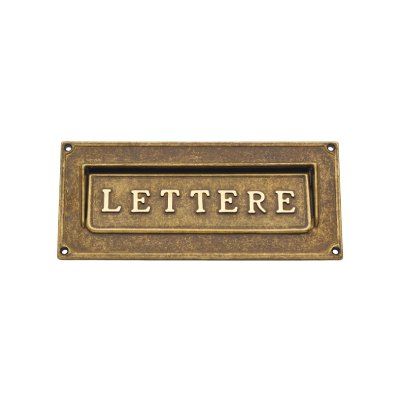 Asola per lettere in ottone grezzo