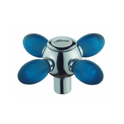 maniglia rubinetto azzurra