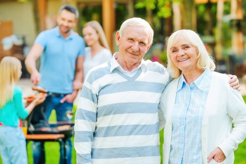 Estate administration lawyer - Elderly couple smiling in Evansville, IN Estate administration lawyer - Elderly couple smiling in Evansville, IN