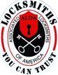 A logo for a locksmith company that says `` you can trust ''.