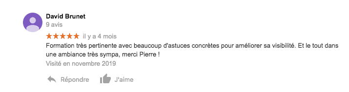 Témoignage Linkedin sur Pierre Bon