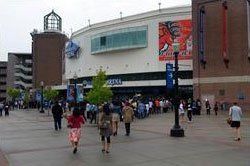 fans walking into arena