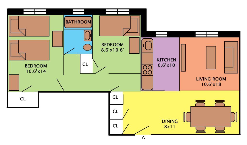 Two Bedroom Apartments Fairfield, Bridgeport, & Stratford, CT