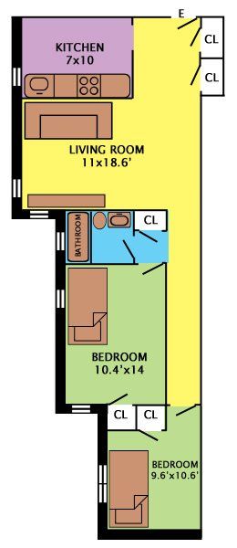 Two Bedroom Apartment Fairfield, Bridgeport, Stratford, CT