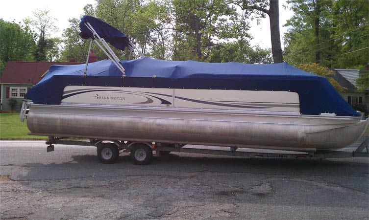 Outdoor Kitchen Covers — Covering a Long Vehicle in Cornelius, NC
