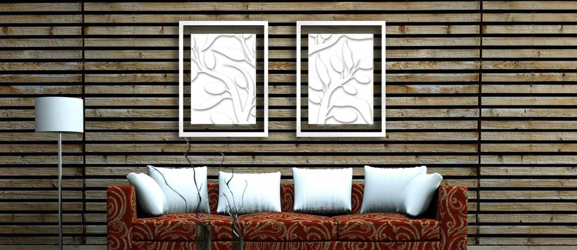 Bilderrahmen mit Transparenz und Relief-Motiven