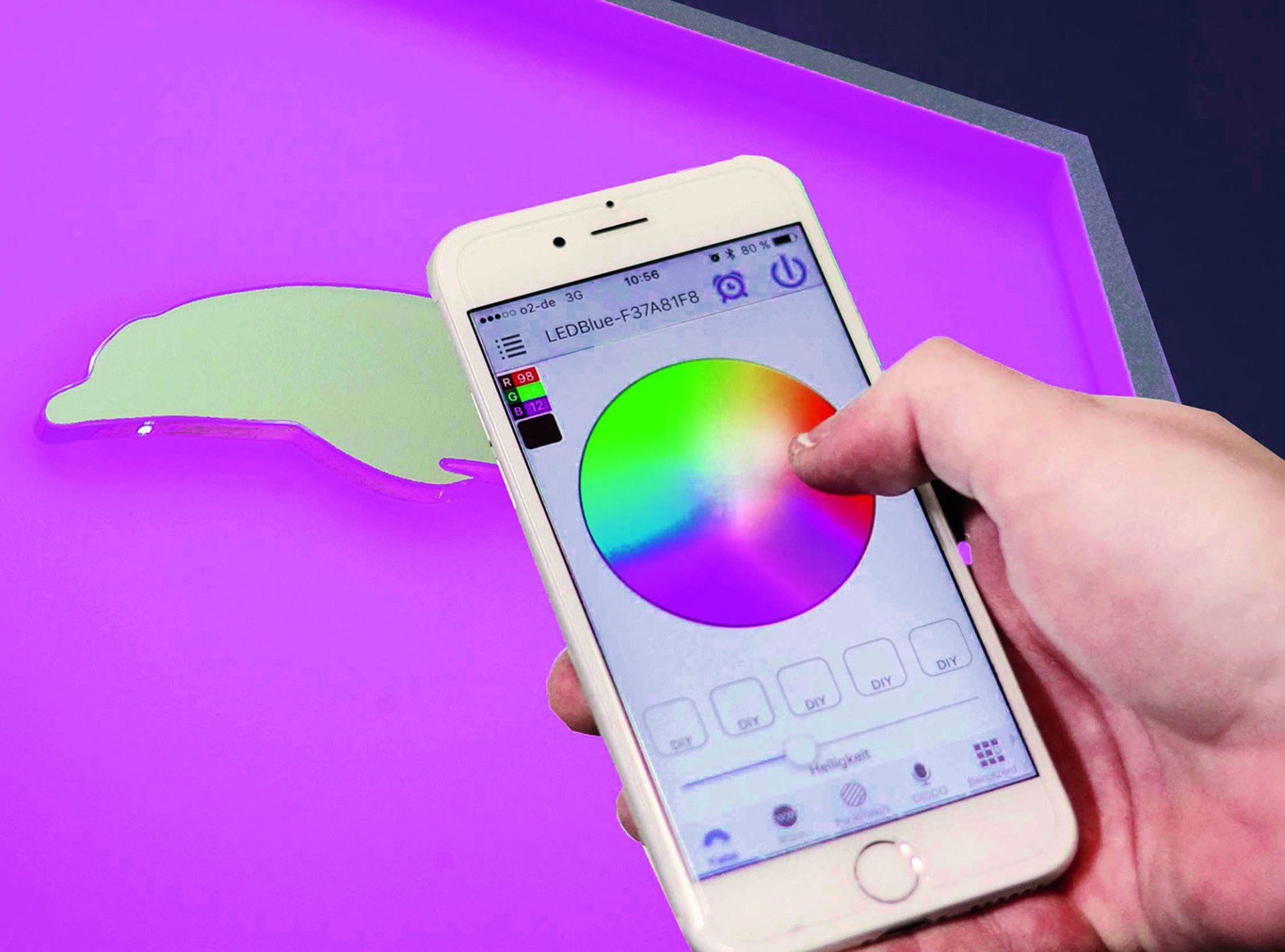 LED-Beleuchtung mit Steuerung per App