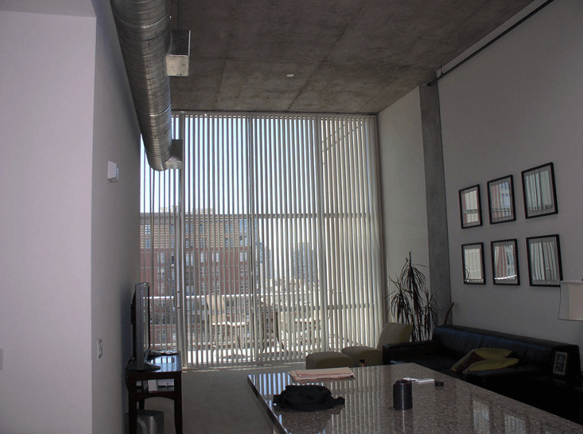 After Custom Vertical Blinds for Living Room Windows Near San Diego & La Jolla, California (CA)