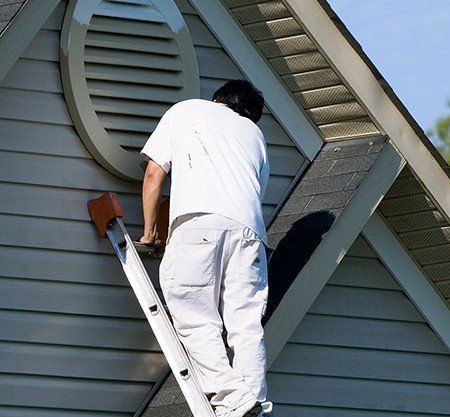 painting a house