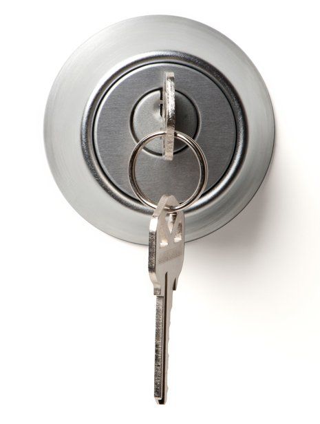 Lost Key Replacement — Key Inserted On The Keyhole in Tupelo, MS
