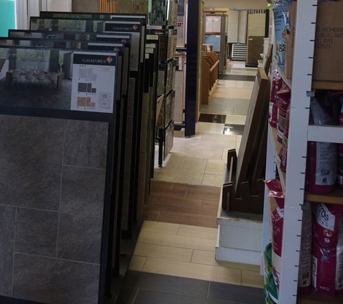 Tiles at our Uppingham showroom