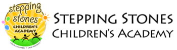 The logo for stepping stones children 's academy
