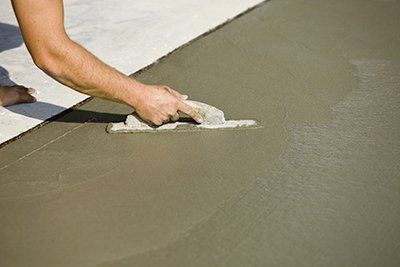 Laying concrete Laying concrete