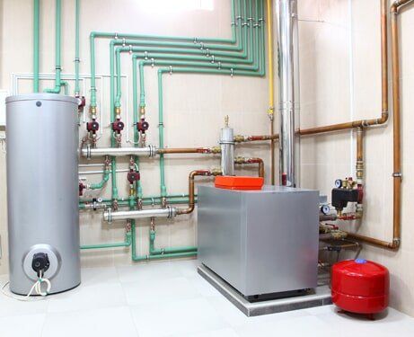 Boiler room in house