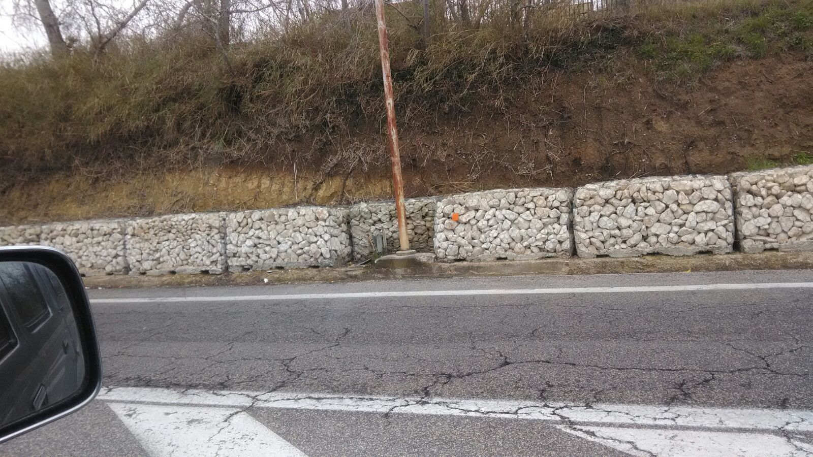 muro di sostegno per frane
