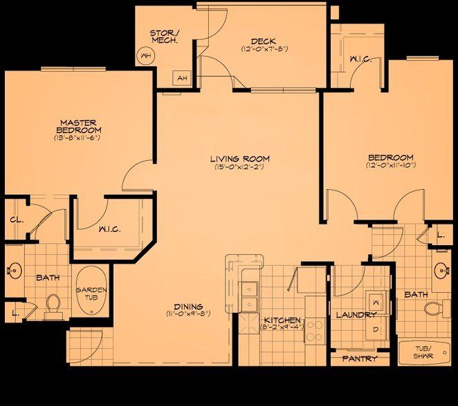 The Brook - Two-Bedroom Apartments