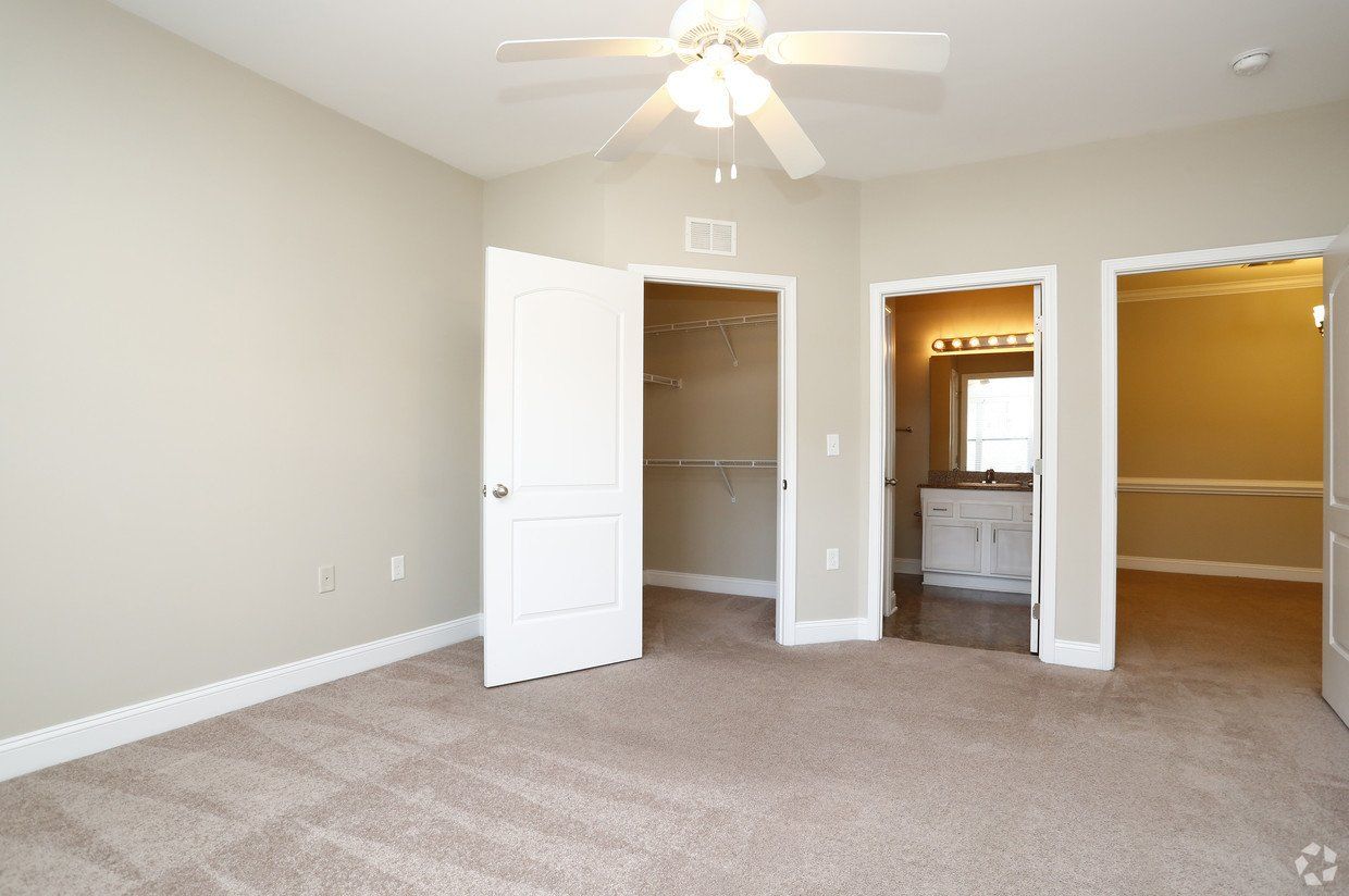 Apartment Bedroom with Closet and Bathroom