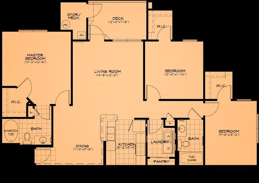 The Harbor - Three-Bedroom Apartments