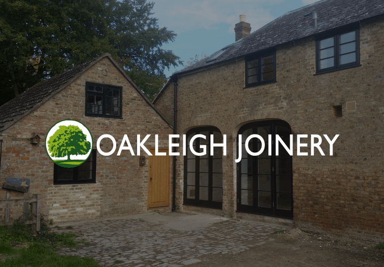 An ad for oakleigh joinery shows a brick building