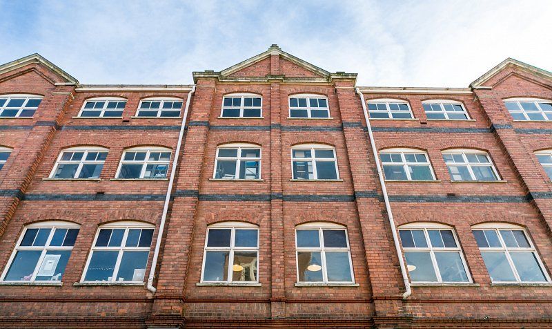 Outside Building Formal House Offices Brick Wall