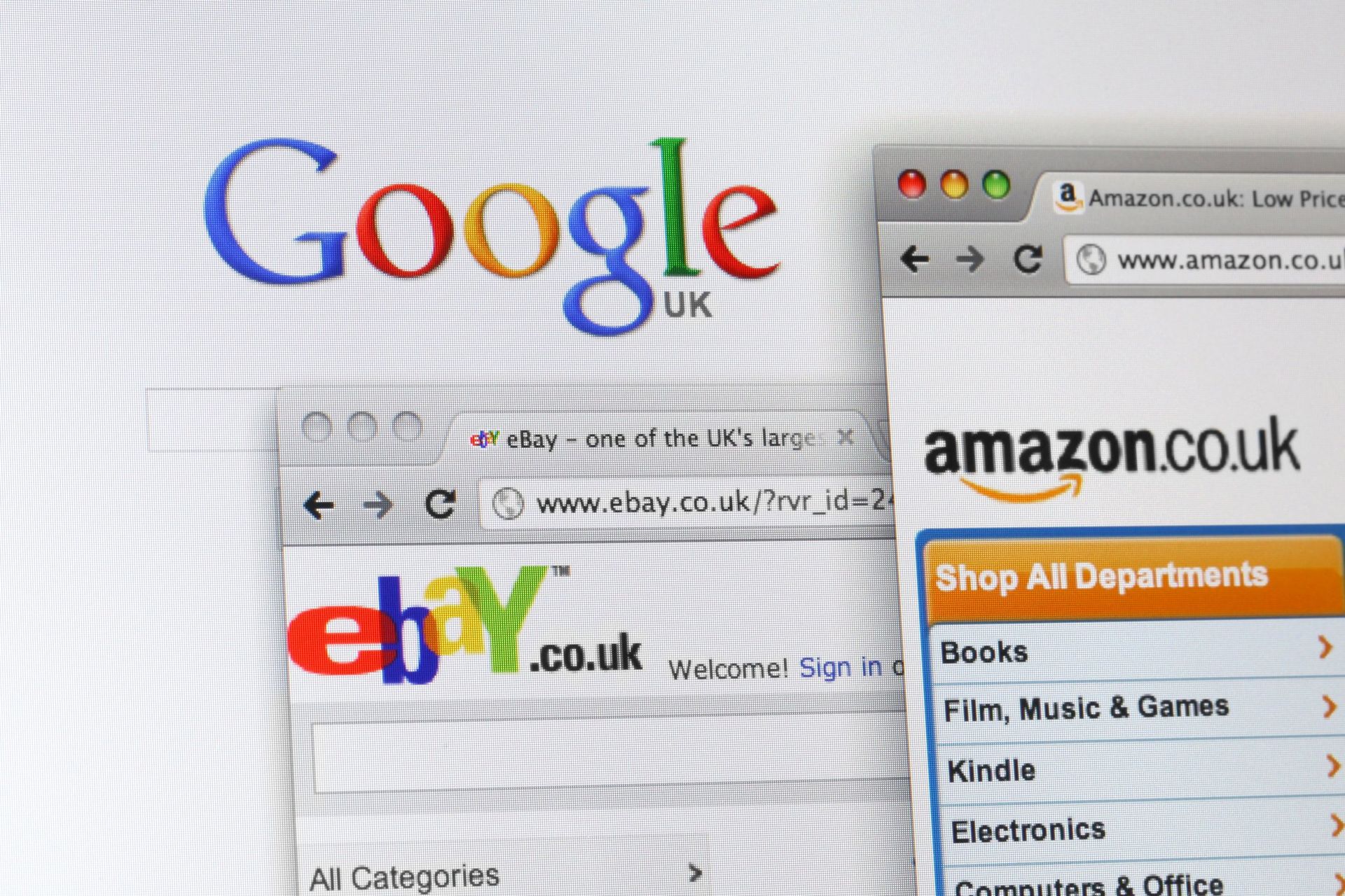google,amazon,ebay