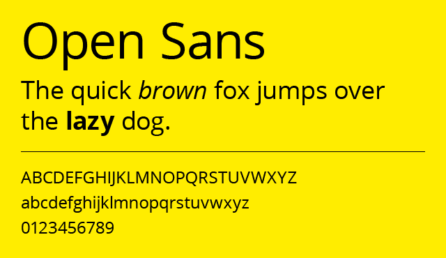 Open Sans Font