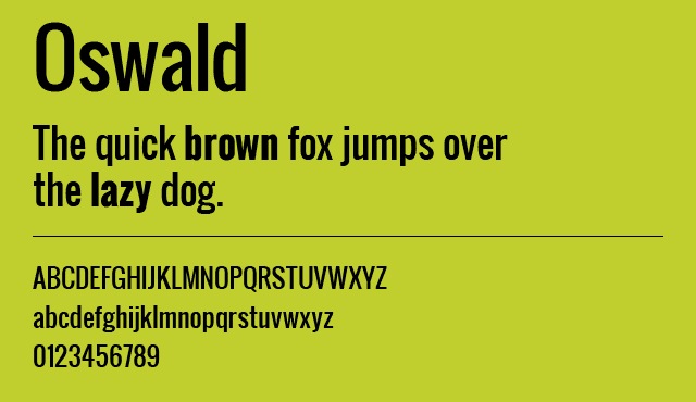 Oswald Font