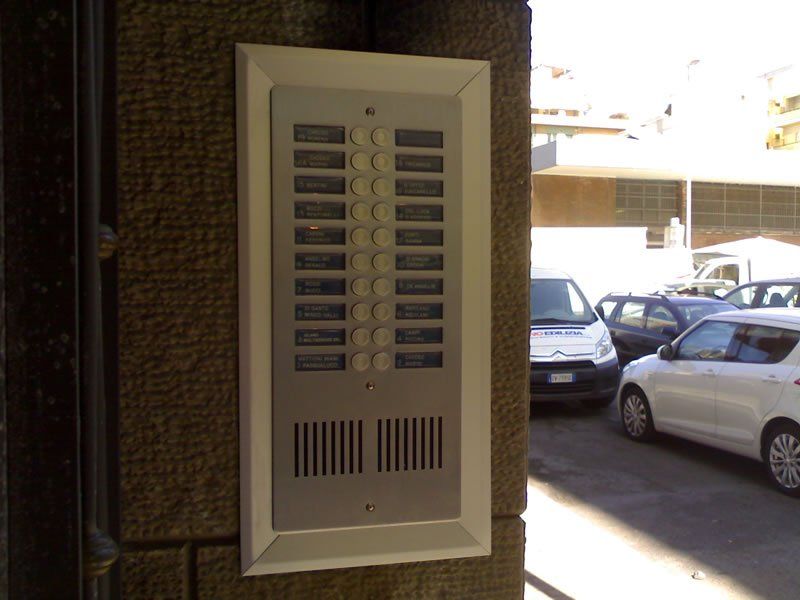 Targa di un citofono