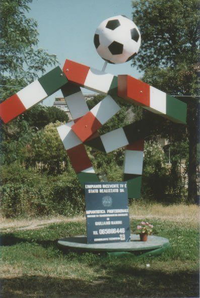Struttura con targa della ditta