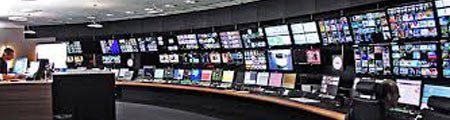 Control room of a media house