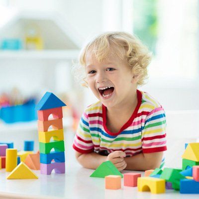 Children’s  Activities — A Young Boy With His Toys In Stratford, NJ