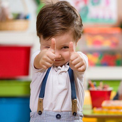 Homework Help — A Little Boy Showing Thumbs Up In Stratford, NJ