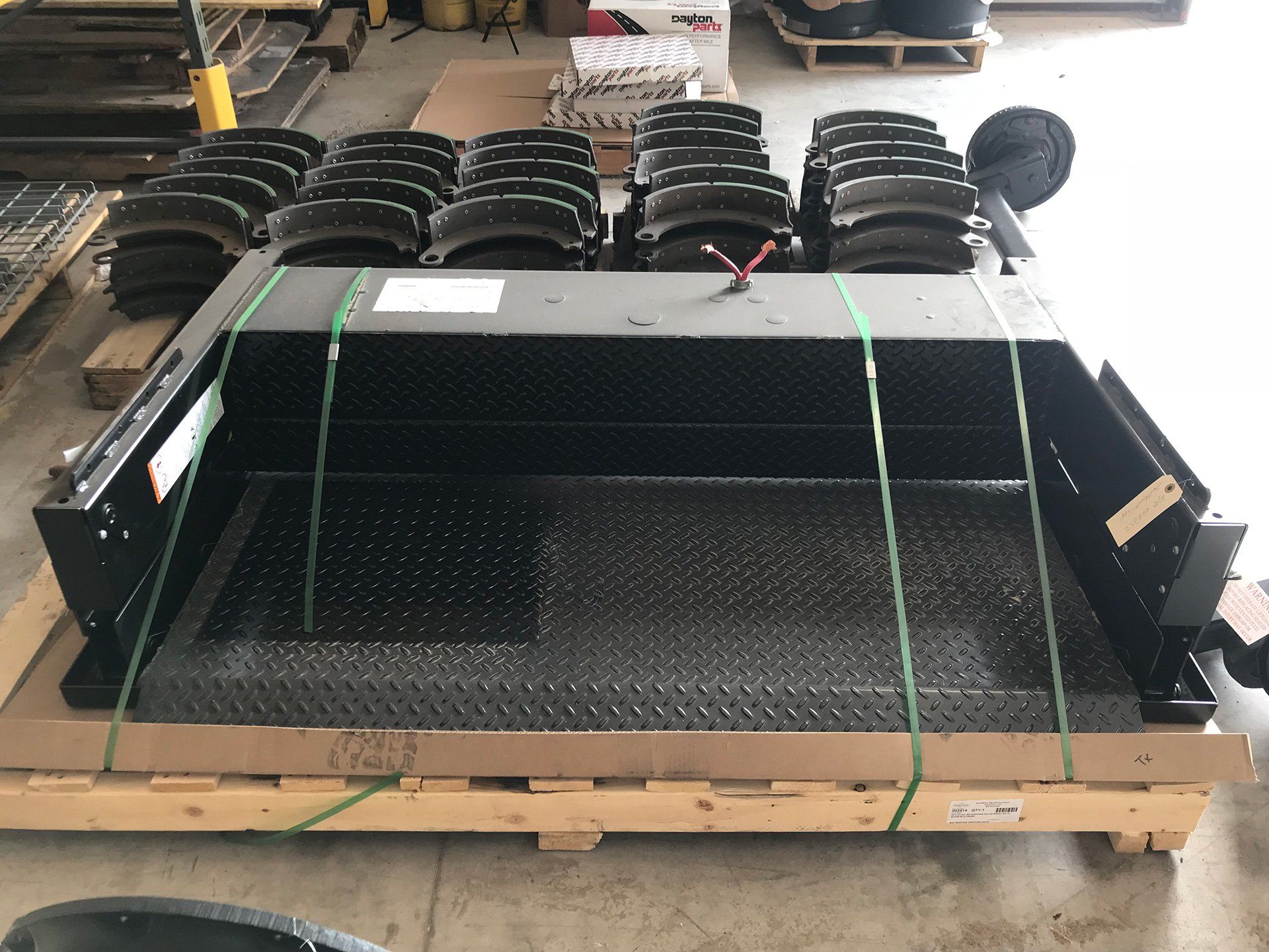 Pallet of equipment