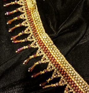 Golden Caramel Fringe Collar